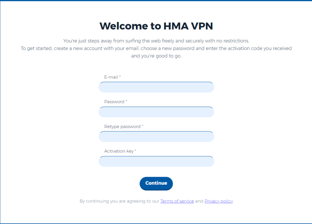 cách sử dụng HMA VPN